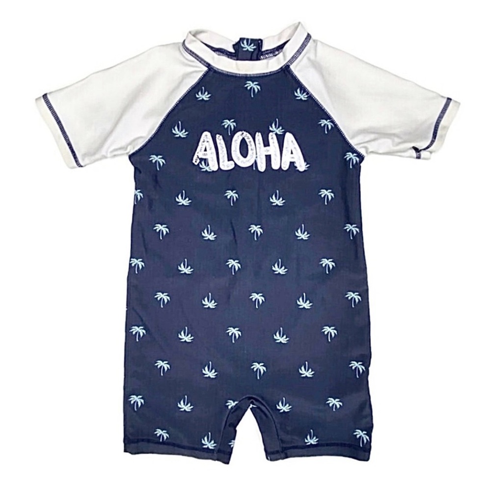 Joe Fresh ALOHA Palm Trees Rashguard‎ Swimsuit